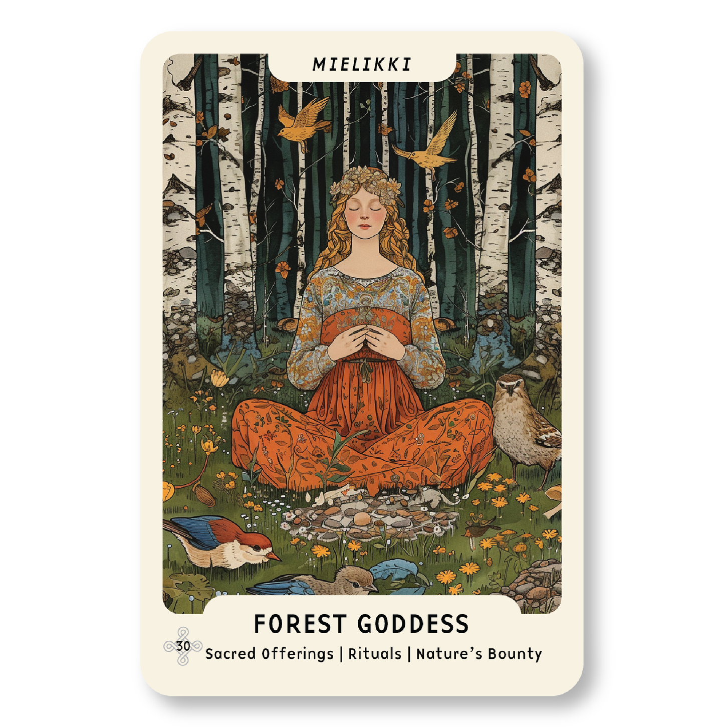 Nordic Forest Rituals Oracle Cards - inspiroivat suomalaiset rituaalikortit