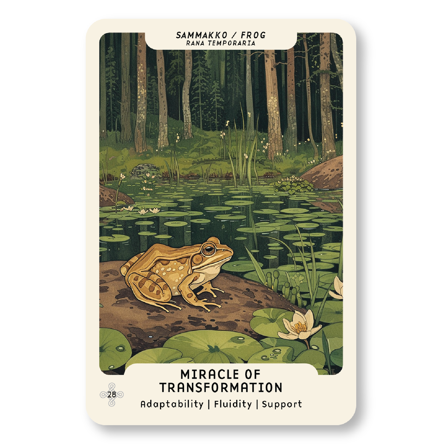 Nordic Forest Rituals Oracle Cards - inspiroivat suomalaiset rituaalikortit