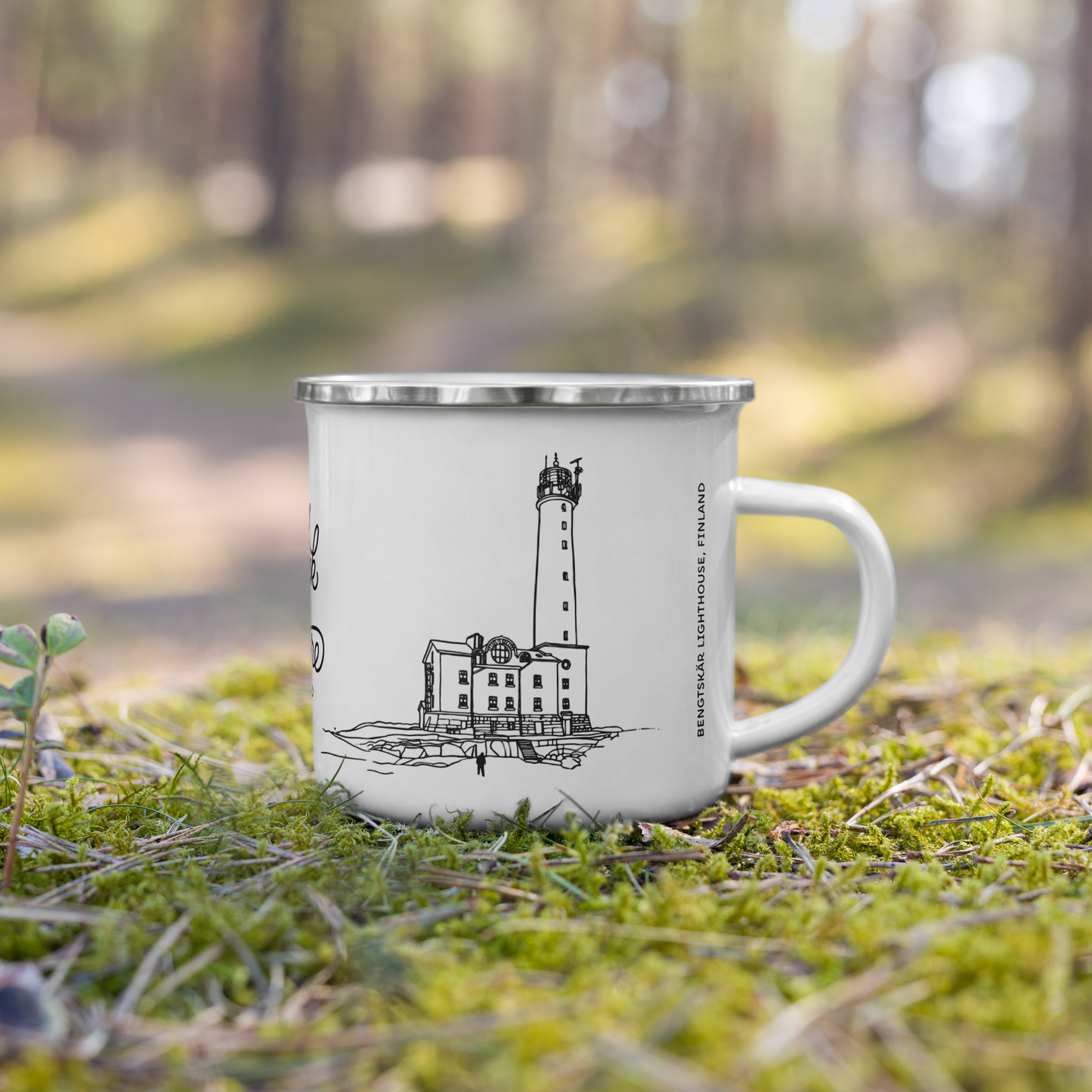 Enamel Mug Bengtskär Lighthouse