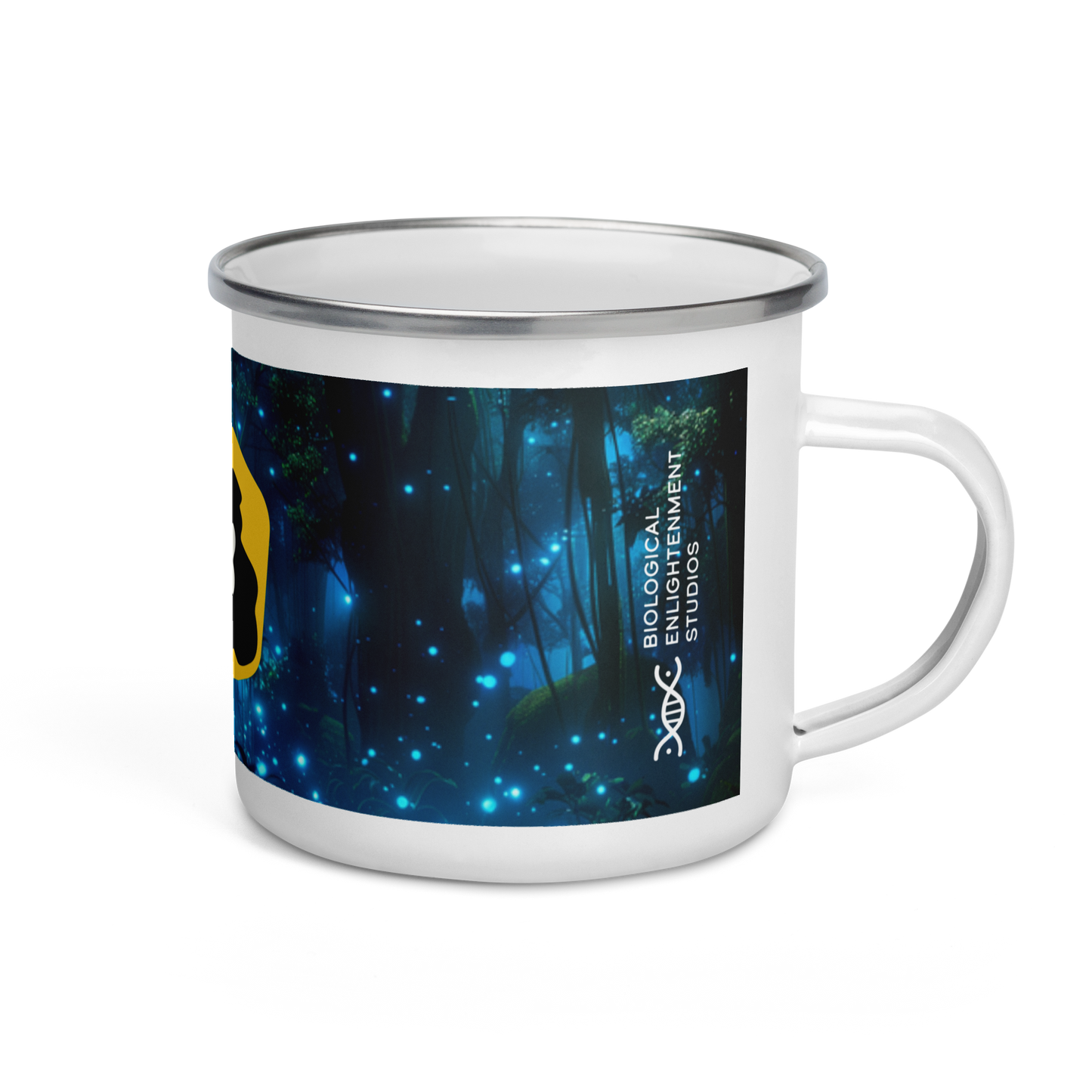 Lee's Lab Glowing Jungle Enamel Mug