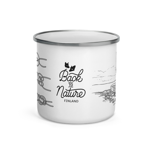 Back to Nature Finland Enamel Mug "Merisää"