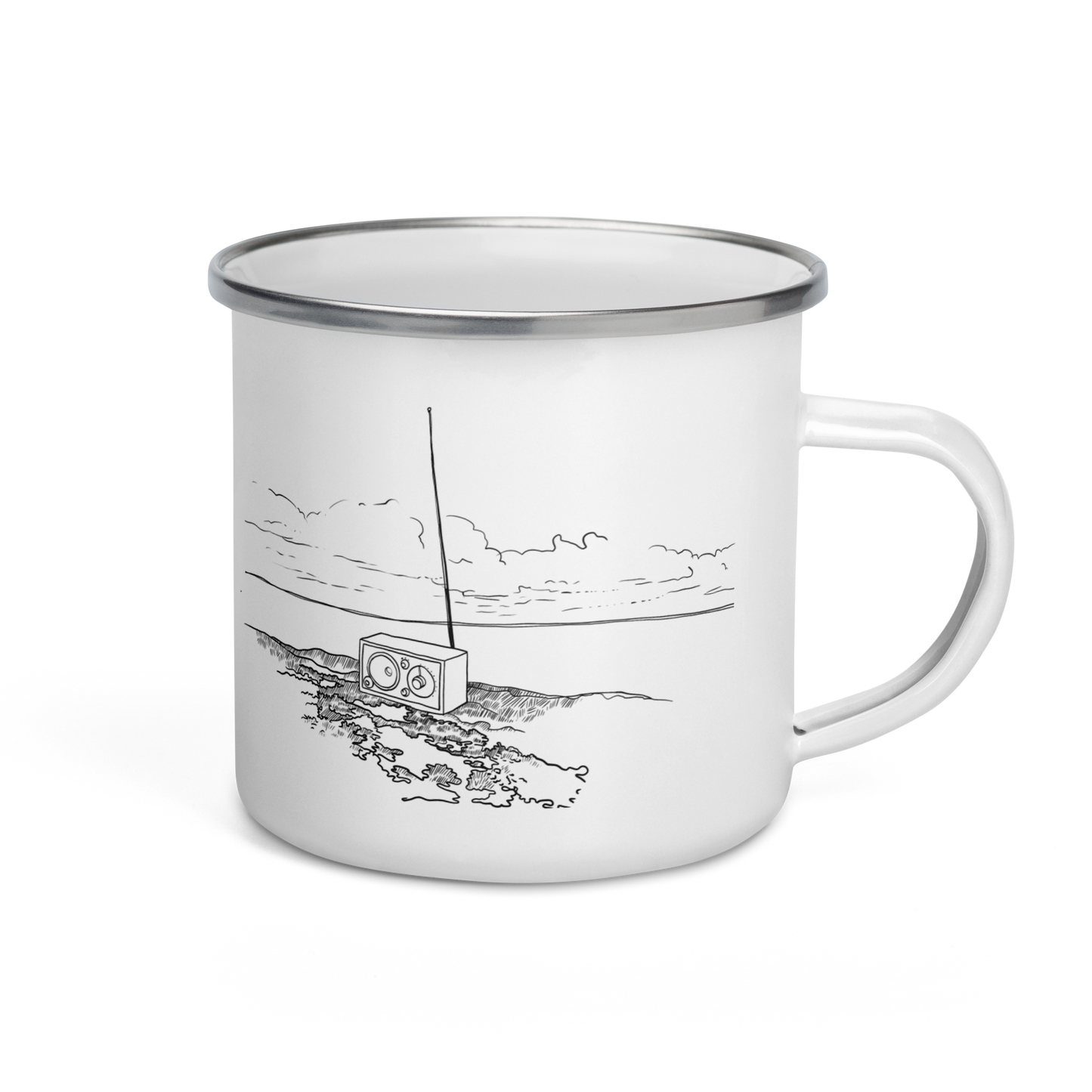 Back to Nature Finland Enamel Mug "Merisää"