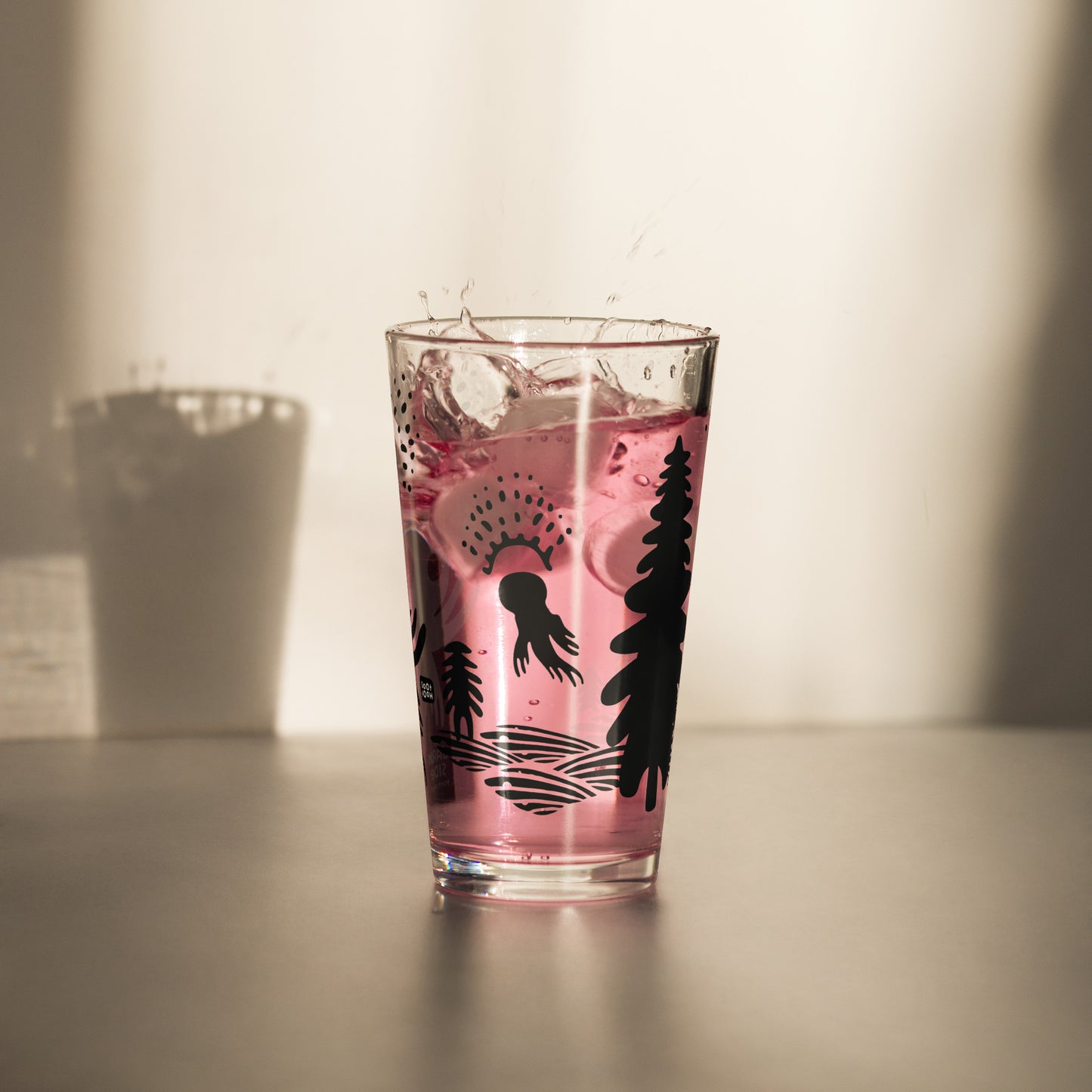 SootHoot Owl Spirit Drinking glass