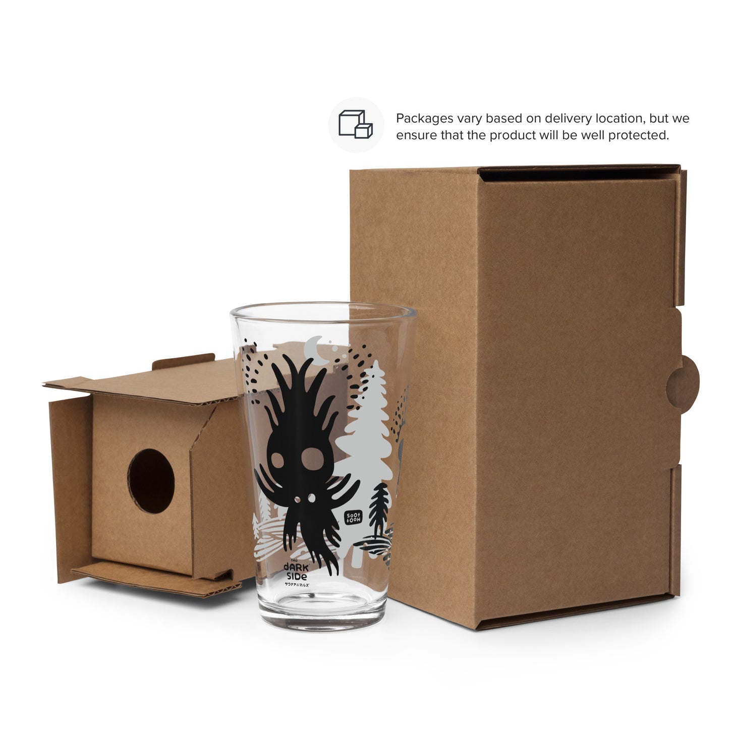 SootHoot Owl Spirit Drinking glass