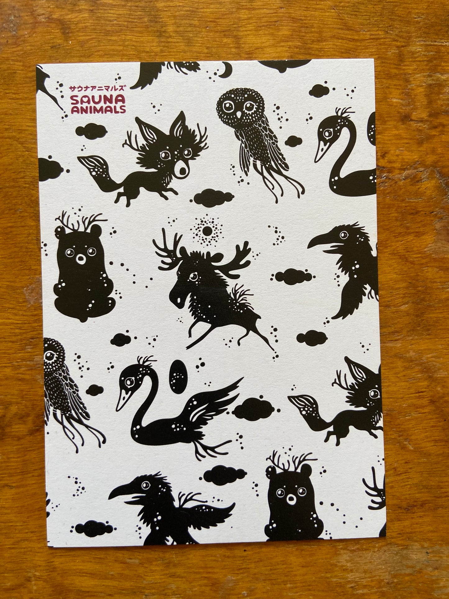 Sauna Animals - Postikortit 6+1