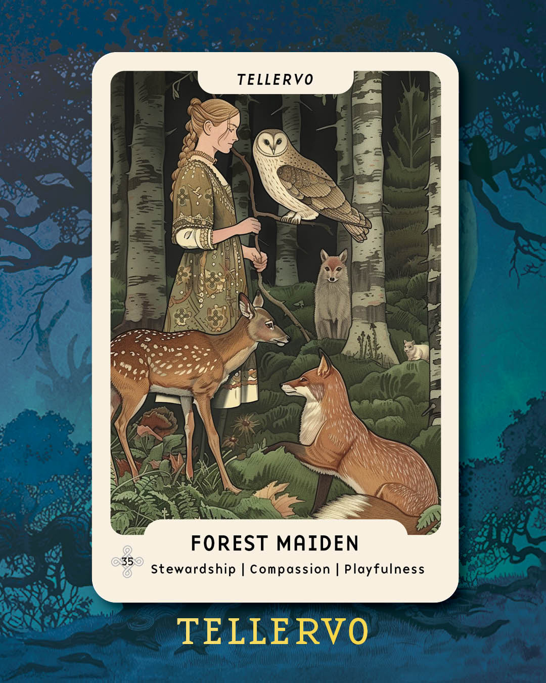 TELLERVO – METSÄN NEITO – Sauna Animals