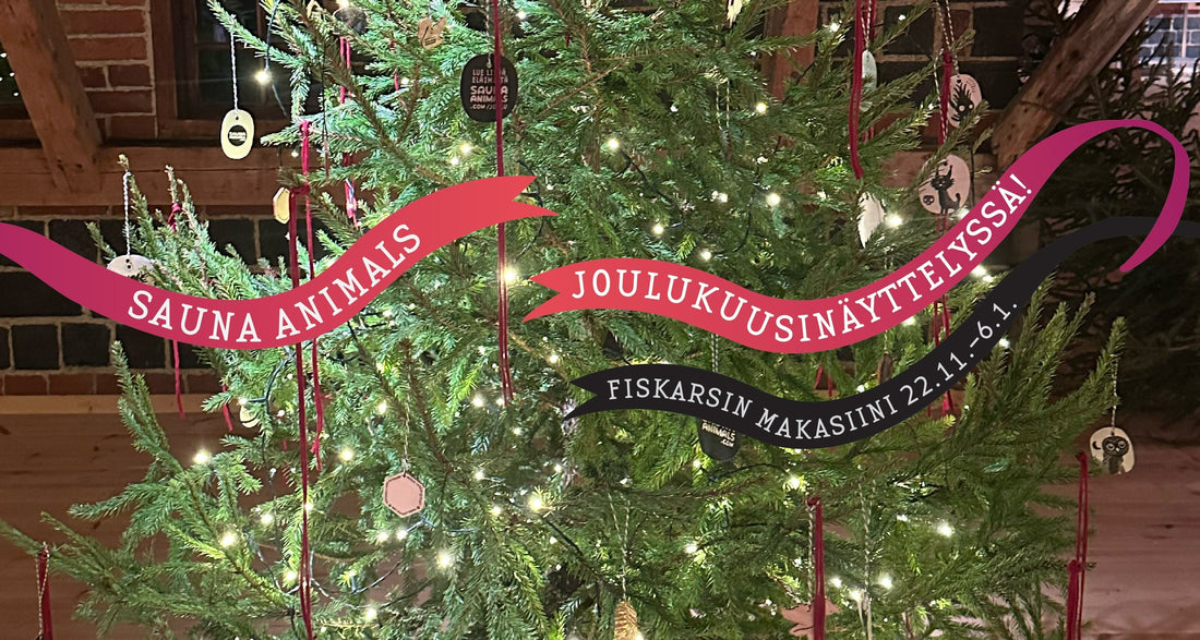 Sauna Animals -joulukuusi Fiskarsissa