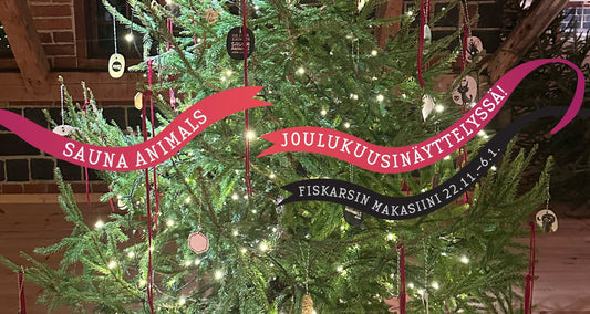 Sauna Animals -joulukuusi Fiskarsissa