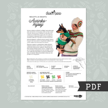 Aurinkomyssy –neuleohje