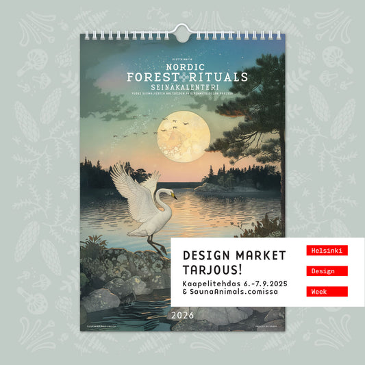 2026 seinäkalenteri / wall calendar ⌘ Nordic Forest Rituals