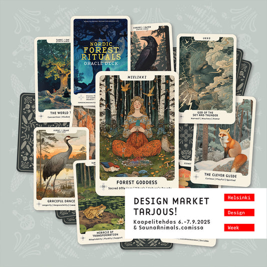 Nordic Forest Rituals Oracle Cards - inspiroivat suomalaiset rituaalikortit
