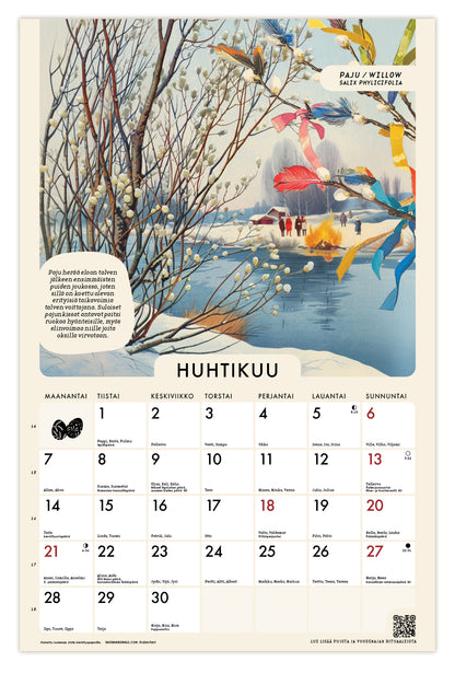 Pyhät puut 2025 seinäkalenteri / wall calendar