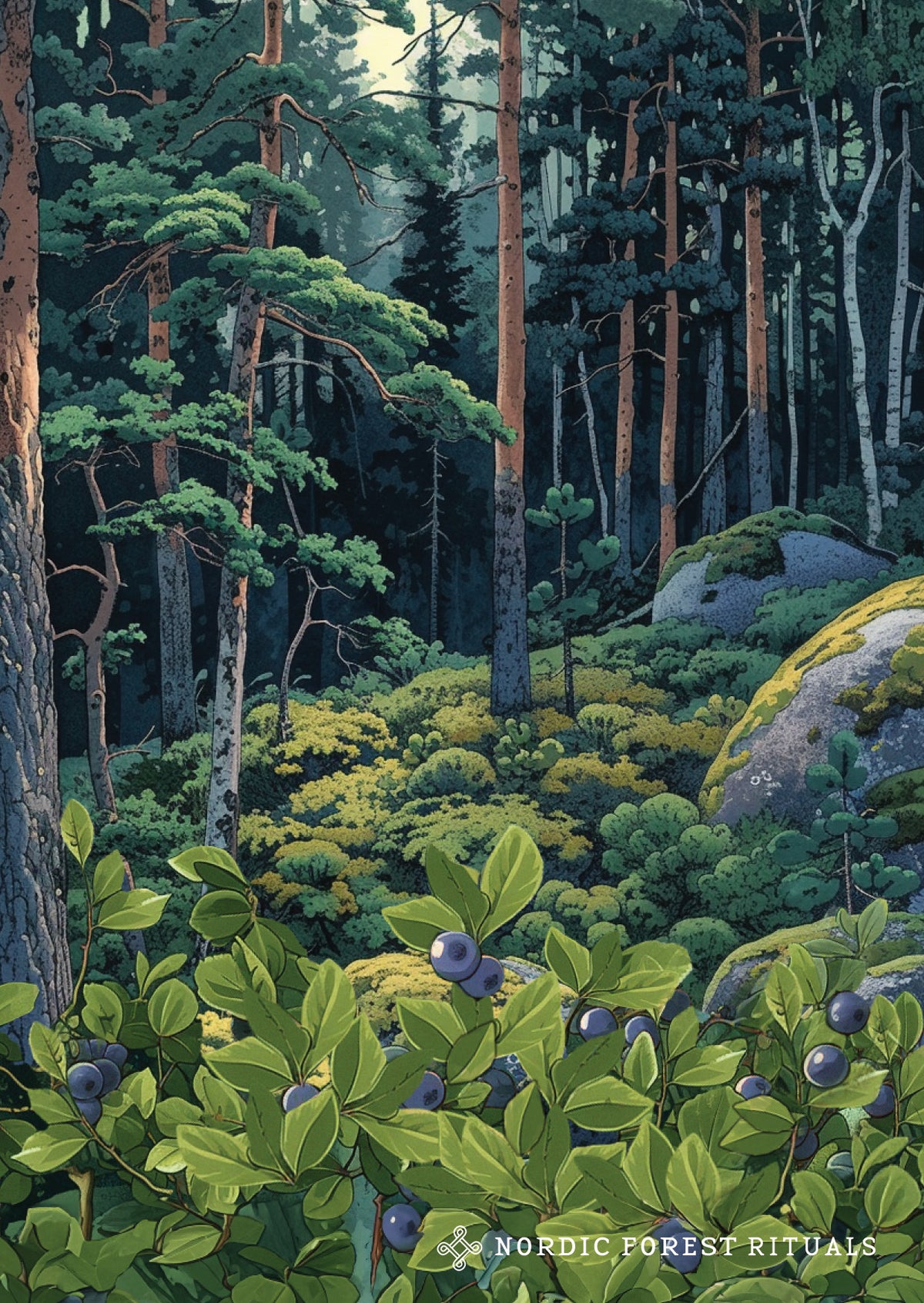 Nordic Forest Rituals postcards