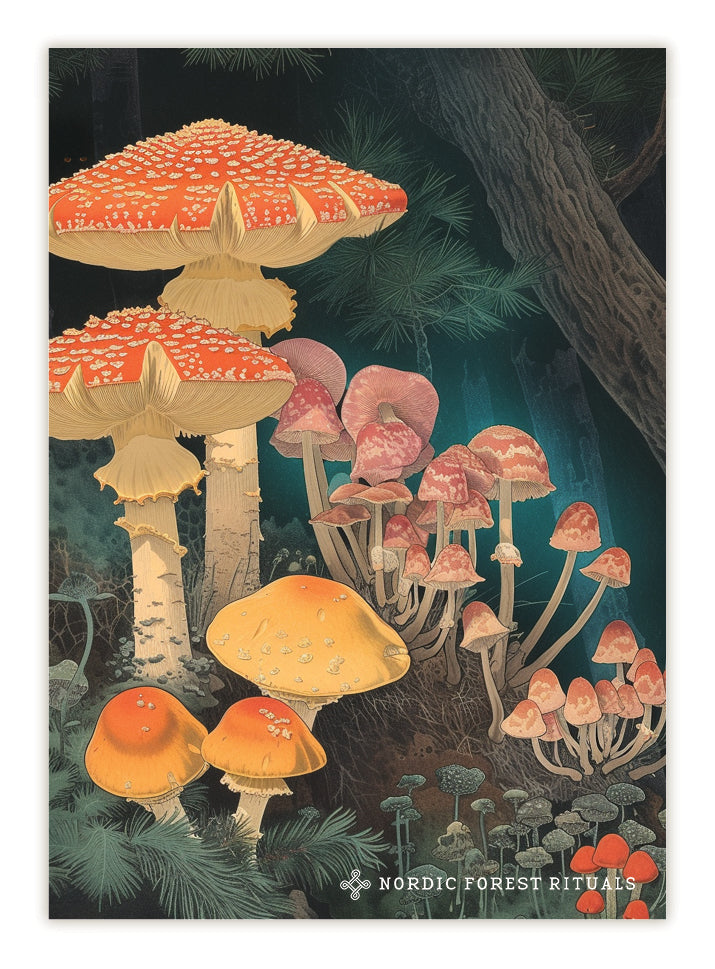 Nordic Forest Rituals 14 postcards set