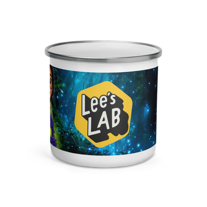 Lee's Lab Glowing Jungle Enamel Mug
