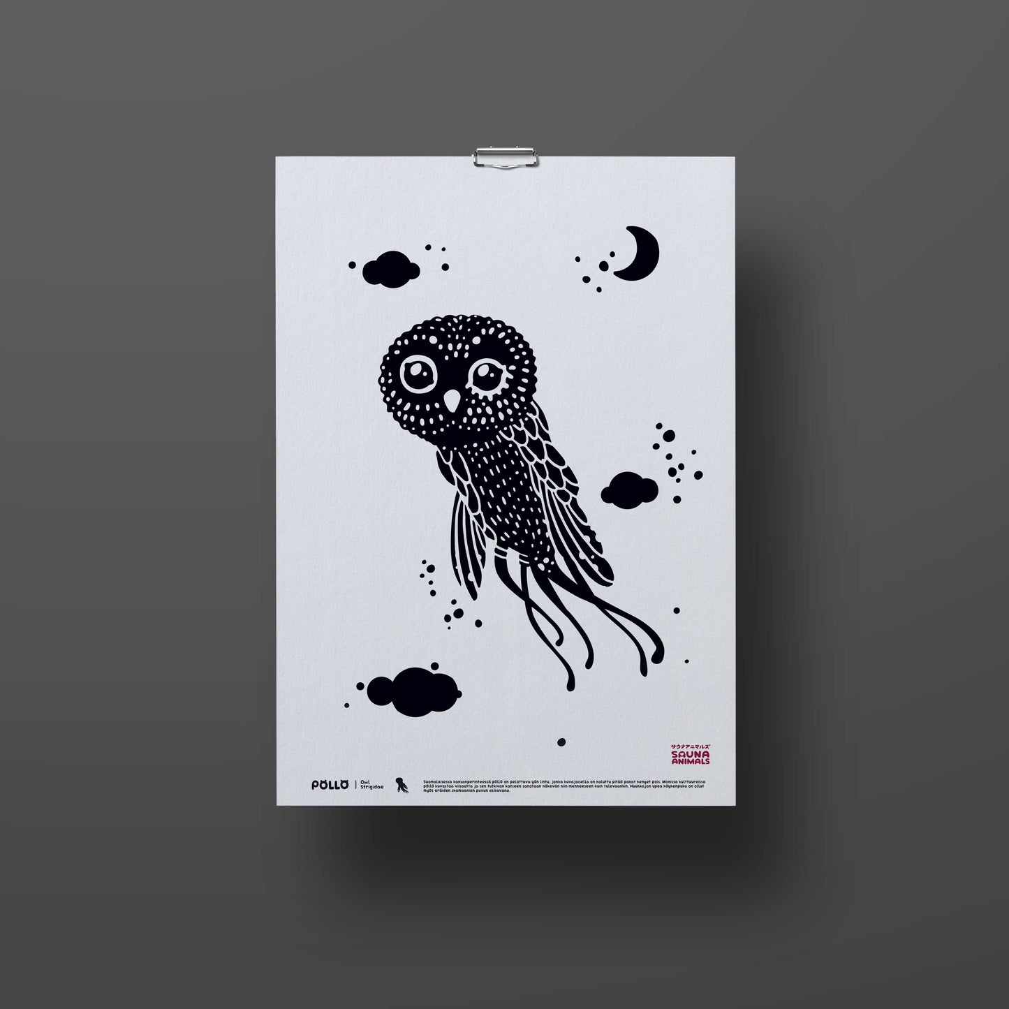 Sauna Animals -juliste (A3)