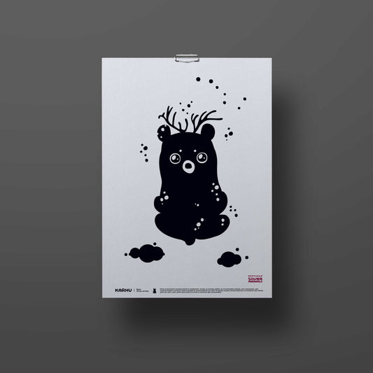 Sauna Animals -juliste (A3)