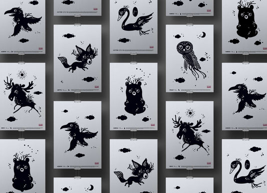 Sauna Animals -juliste (A3)